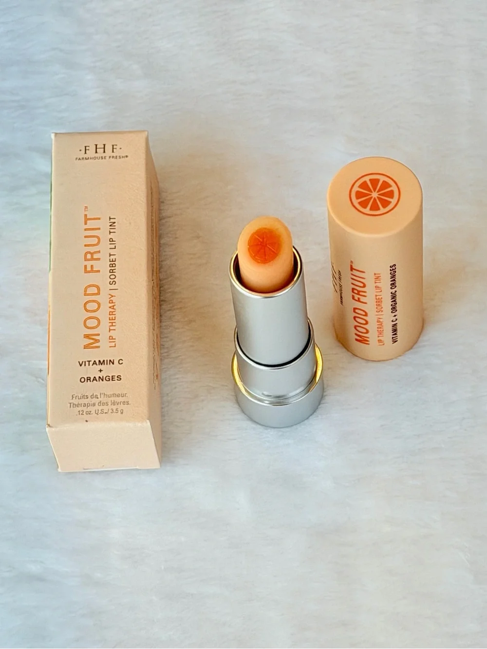 ✨NWT FARMHOUSE FRESH Mood Fruit Sorbet Lip Tint - Orange (Vitamin C + Oranges)